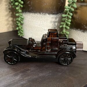 Vintage Car Shaped Glass Bottle